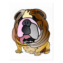 Bulldoggen-Postkarte