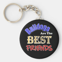 Bulldoggen sind die besten Freunde Keychain Schlüsselband