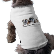 Bulldoggen-Trio-Haustier-Kleidung Hunde-t-shirt