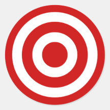 Bull's_Eye Runde Sticker