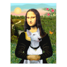 Bullterrier 1 - Mona Lisa Postkarten