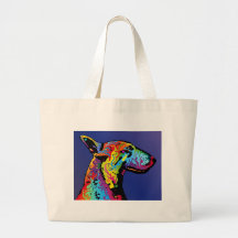 Bullterrier Leinentasche