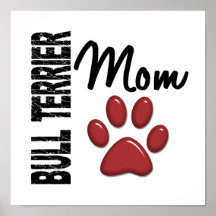 Bullterrier-Mamma 2 Plakatdrucke
