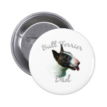 Bullterrier-Vati 2 Anstecknadelbutton