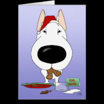 Bullterrier-Weihnachten karten