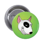 Bullterrierkopf Buttons