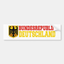 Bundesrepublik Deutschland Autoaufkleber