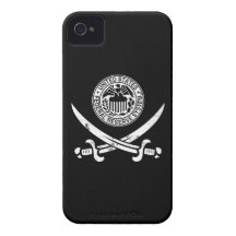 Bundesstaatliches Reserve-Piraten-Logo iPhone 4 Case-Mate Hülle