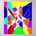 Bunte abstrakte Kunst Plakat