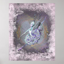 Bunte Ballerina Posterdrucke