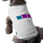 Bunte Bichon Frise Silhouetten Haustier Tshirt