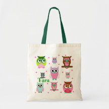 Bunte Eulen-Taschen-Tasche
