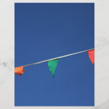 bunte Faehnchen Flyerdruck