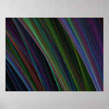 "Bunte Feder-" Grafik Poster