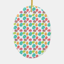 Bunte Frühlings-Osterei-Muster-Geschenke Weihnachtsbaum Ornament
