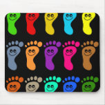 Bunte Füße Mousepads