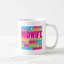 Bunte Hebamme Tasse