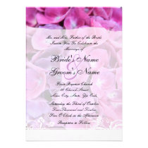 Bunte Hydrangea-Blumen, die Einladung Wedding sind einladungen