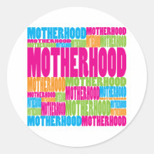 Bunte Mutterschaft Runde Sticker