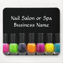 Bunte Nagellack-Flaschen, Nagel-Salon Mauspads