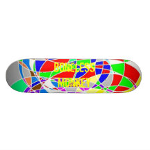 Bunte Plattform Personalisierte Skatedecks