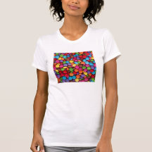 Bunte Regenbogensüßigkeits-Süßigkeiten T-Shirts