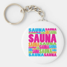 Bunte Sauna Schlüsselanhänger