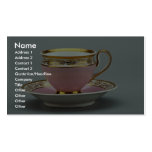 Bunte Tasse und Untertasse, Berlin, Deutschland Visitenkartenvorlagen