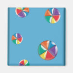 Bunte Wasserbälle Kühlschrankmagnet