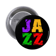 Bunter cooler Jazz Anstecknadelbutton