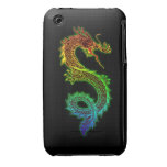 Bunter glühender Drache iPhone 3 Hülle