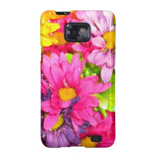 Bunter Kasten Blumenstrauß-Samsung-Galaxie-S Samsung Galaxy SII Hülle