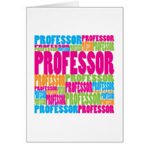 Bunter Professor Grußkarten