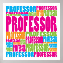 Bunter Professor Posterdrucke