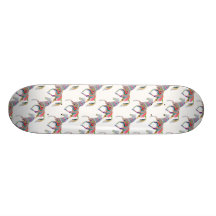 Bunter Regenbogen-künstlerisches Pferdemuster Skateboard Deck