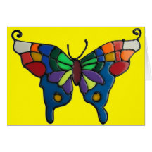 Bunter Schmetterling Grußkarten