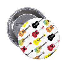 Bunter Ukulele kopiert Musik Anstecknadelbutton