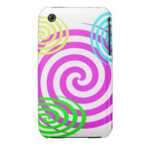bunter Wirbel Samsungs-Galaxie S Kasten iPhone 3 Case-Mate Hüllen