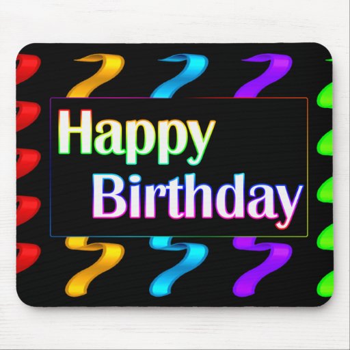 Buntes alles Gute zum Geburtstag Mousepad