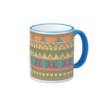 Buntes aztekisches Muster Teetasse