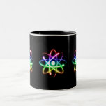 Buntes glühendes Atom - Becher Tee Haferl