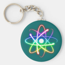 Buntes glühendes Atom - Keychains Schlüsselanhänger