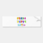 BUNTES GOOGLY AUGE NUMMERIERT SPRUDELNDE SPASS-KIN AUTOSTICKER