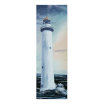Buntes Leuchtturm-Lesezeichen Visitenkartenvorlage