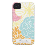 Buntes Mod mit Blumen iPhone 4 Case-Mate Hülle