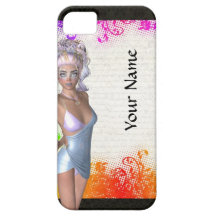 Buntes Partymädchen Hülle Fürs iPhone 5