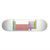 Buntes Periodensystem-Skateboard Individuelle Skateboarddecks