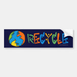 Buntes Recyceln Autoaufkleber