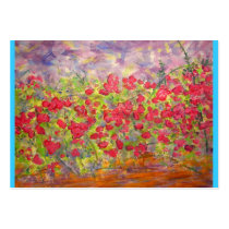 buntes Rosenblühen visitenkarten