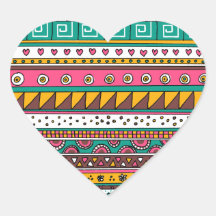 Buntes Stammes- Muster Sticker
